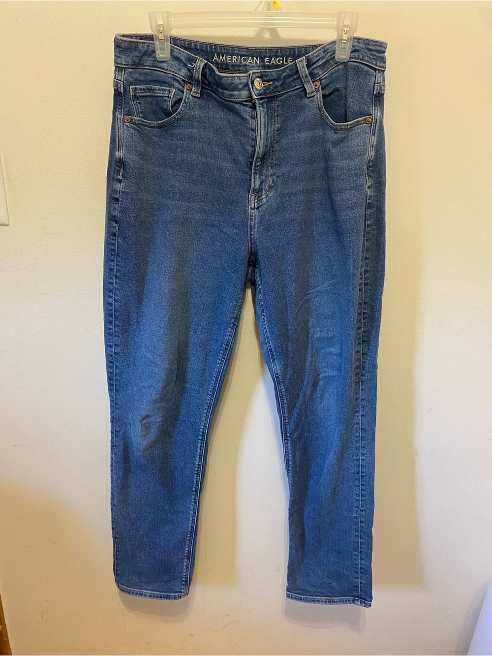 American Eagle Outfitters Mom Jean size 12 LONG medium wash